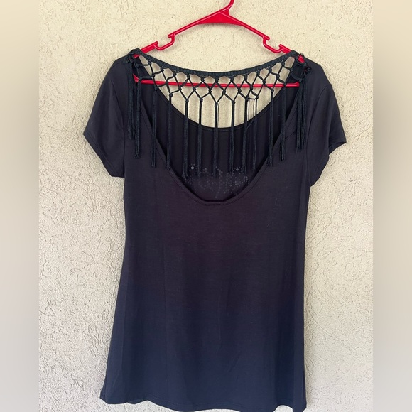 Harley Davidson Embellished Black Tank Top Womens Small but fits like a medium. - Picture 3 of 5